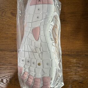 Women's Pink and White Barefoot Grounding Athletic Shoes